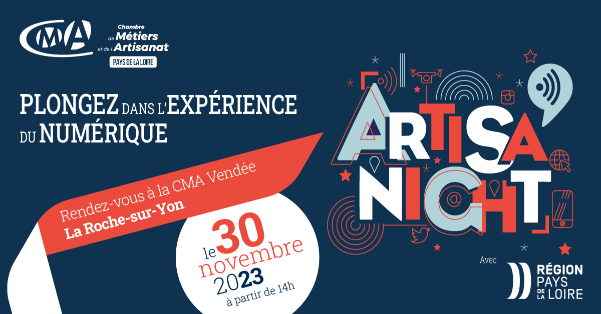 Salon Artisa'Night à La Roche sur Yon le 30 novembre 2023
